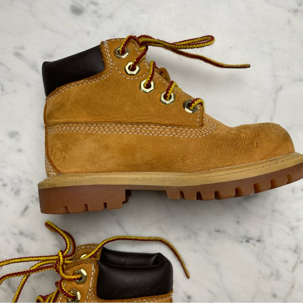 Timberland Toddler 7 Suede Leather Winter Work Boots - Picture 8 of 14